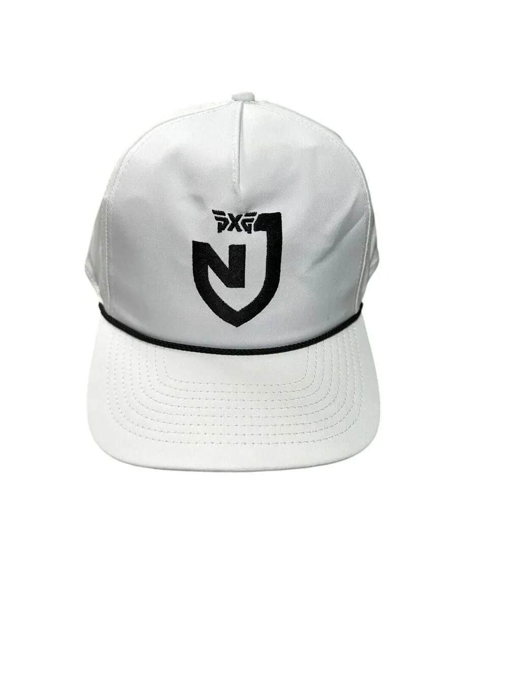 PXG Golf Hat White Performance Snapback Rope Cap Nick Jonas Collection 5-Panel